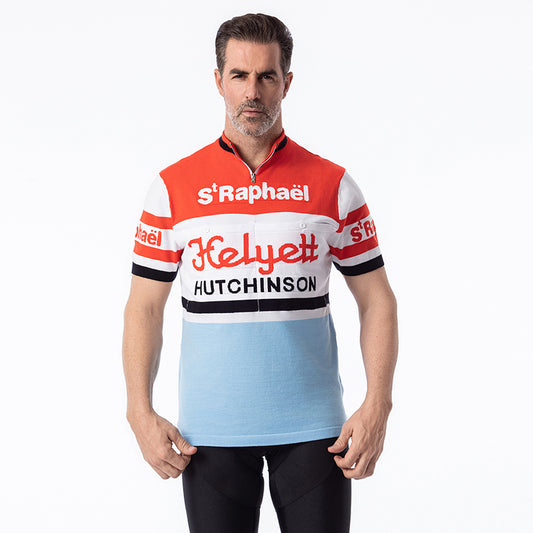 St Raphael Helyett Merino Wool Retro Cycling Jersey