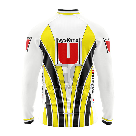Système U Tour de France 1986 Long Sleeve Cycling Jersey