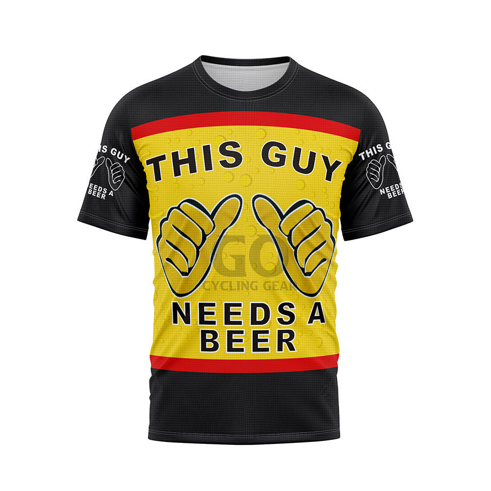 This Guy Need A Beer Bike T-Shirt