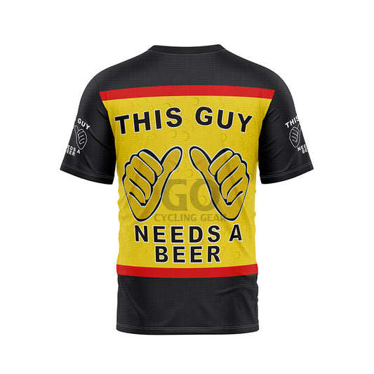 This Guy Need A Beer Cycling T-Shirt