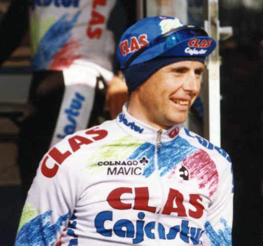 CLAS CAJASTUR retro Cycling Cap Blue 1993