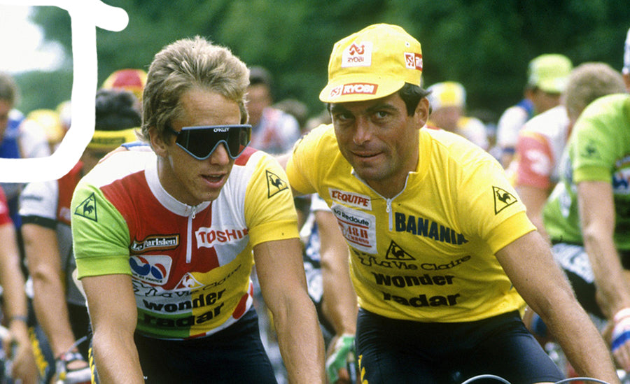 Tour de France 1985 La Vie Claire Piet Mondrian Radtrikot