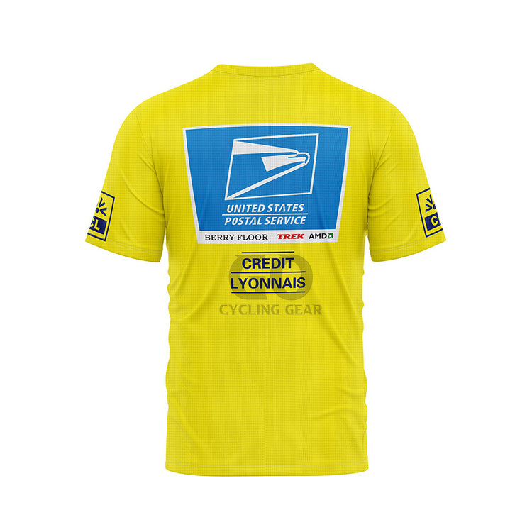 USPS Tour De France Yellow Cycling T-Shirt