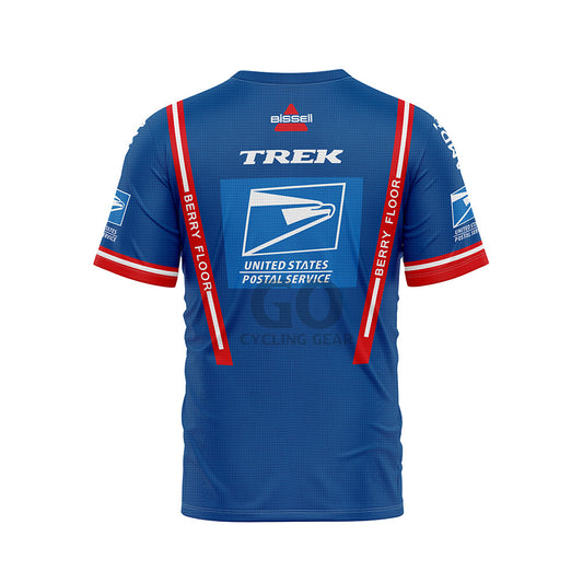 USPS Short Sleeve Cycling T-Shirt Back
