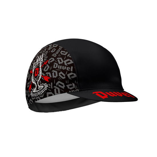 Black cap with red and white branding Unisex Duvel Beer Cycling Cap