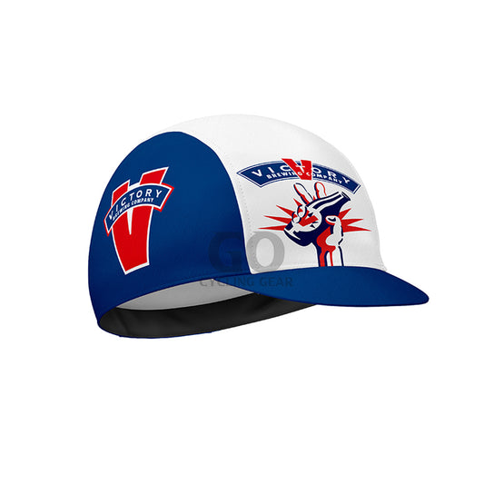 Blue and white cap with Victory
Unisex Victory Beer Cycling Cap