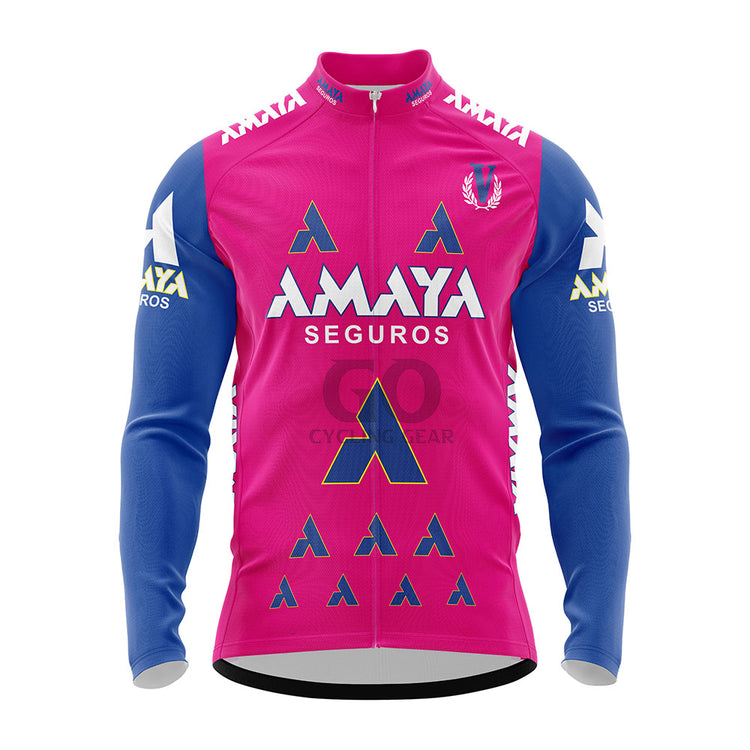 Amaya Seguros Spanish Long Sleeve Cycling Jersey