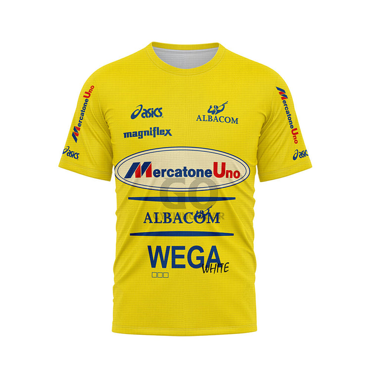 Marco Pantani Bianchi Mercatone Uno Cycling Shirt