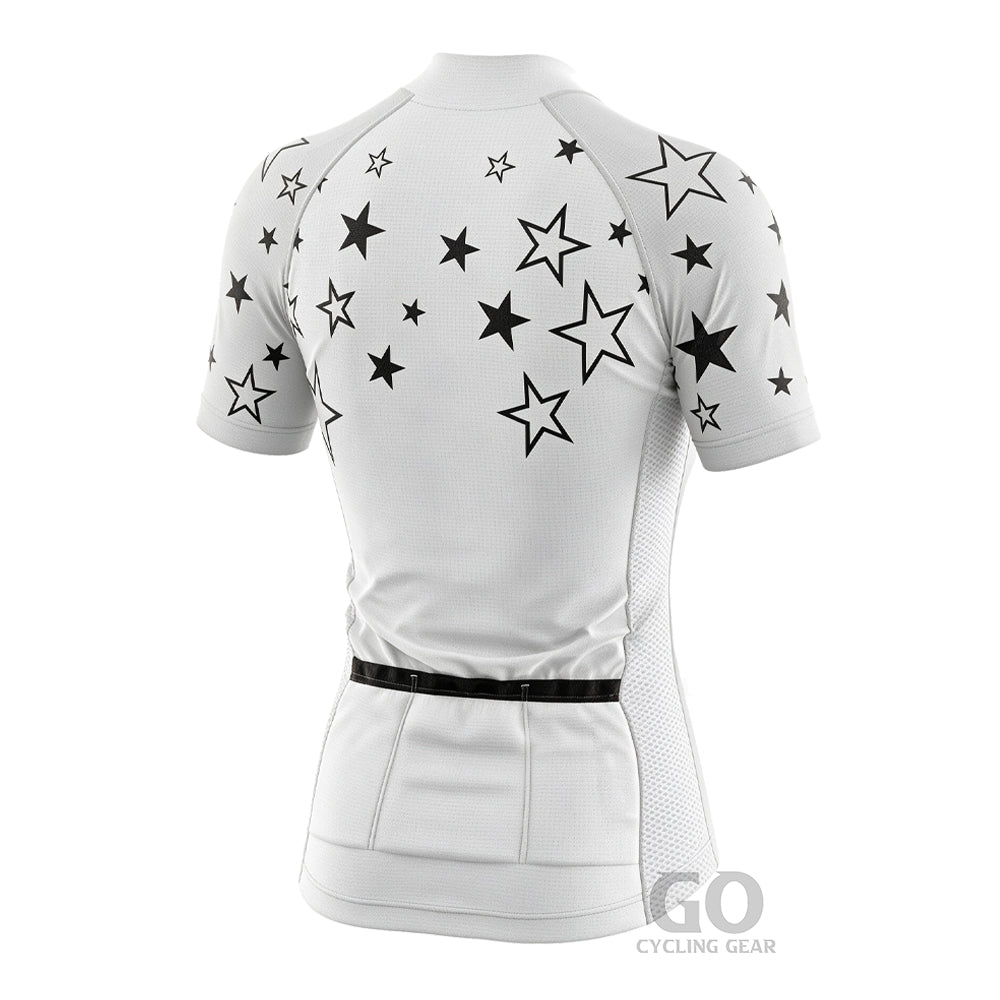 Stars Women's White Cycling Jersey