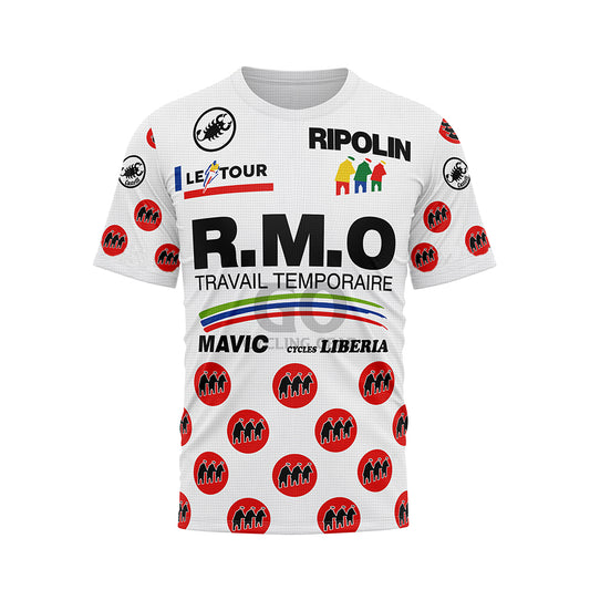 thierry claveyrolat rmo tour de france 1990 cycling t-shirt