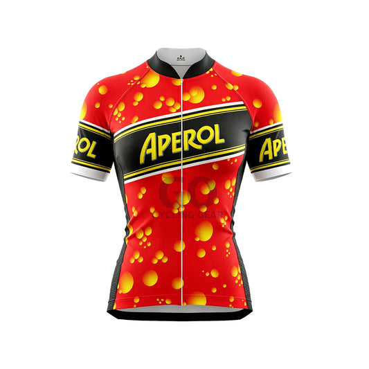 women aperol shorts leeve cycling jersey